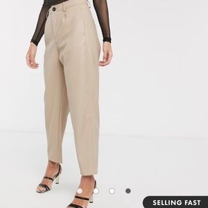 Mango faux leather pants